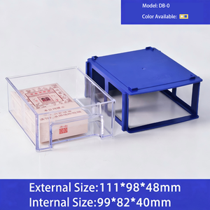 Caja de Almacenamiento Modular de Plástico Transparente con Cajones Rectangulares - Organizador Versátil y Ecológico para Ladrillos, Tornillos y <span class=keywords><strong>Piezas</strong></span> Pequeñas - Product Image 3