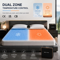 Système de refroidissement de lit intelligent à deux zones avec contrôle indépendant de la température de refroidissement et de chauffage, taille King, pour les couples qui ont chaud la nuit