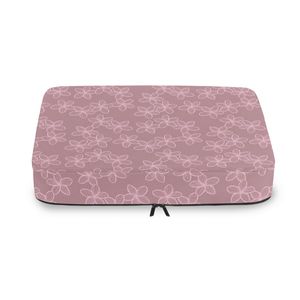 Juego de 4 Organizadores de Equipaje con Estampado Floral Hawaiano Rosa, Cubos de Compresión para Ropa de Viaje - Product Image 2