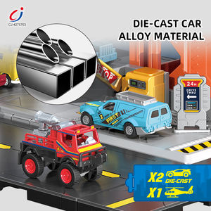 Chengji Mini Car Alloy Toys Garage Parking Space Plane <span class=keywords><strong>Lot</strong></span> Set Toy Parking Garage with Elevator - Product Image 3