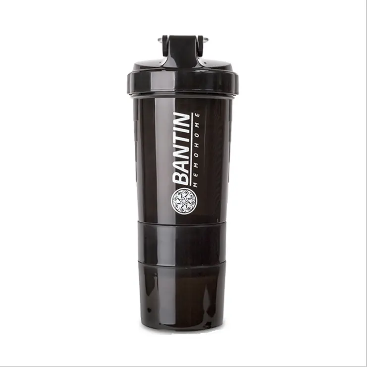 गर्म बेच अमेज़न काले प्लास्टिक प्रकार के बरतन कप जिम प्रोटीन प्रकार के बरतन