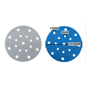 궤도 샌더용 멀티 홀 샌딩 디스크 후크 앤 루프 프리미엄 사포 패드, 목재, 금속, 자동차 바디, 페인트, 플라스틱 - Product Image 6