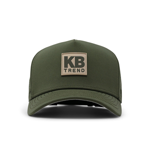 Gorra trucker de 5 paneles con cuerda, gorras Barbas, gorra de béisbol con corte láser, perforada, para golf y deportes, gorra estilo 'Dad Hat' con logo de parche de PVC - Product Image 2