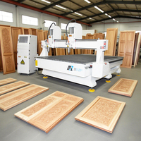 8 + Ans Vérifié Logo Personnalisable 3 Axes CNC Router Machine Double-Head Woodworking High Efficiency PLC SYNTEC Control System