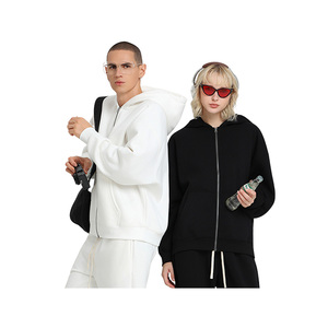 Sudadera con capucha de forro polar de gran tamaño, cómoda, a la moda, de alta calidad, 100% algodón, resistente al viento y antiarrugas, al por mayor. - Product Image 2