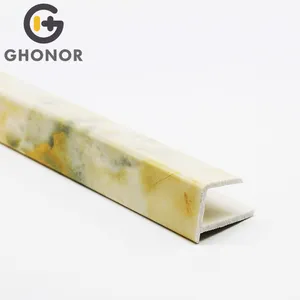 Échantillon gratuit de la ligne de garniture de marbre de l'étape Ghonor Stairs Steps Trimming Pvc décoratif