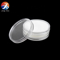 Capsules de pièces de monnaie en acrylique 16mm-40mm, 100 pièces, porte-monnaie avec anneaux en mousse