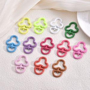 Anneaux à ressort en alliage de zinc en forme de cœur, boucles de porte-clés, accessoires de quincaillerie durables pour sacs et porte-clés - Product Image 2