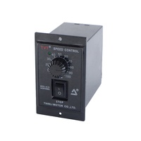 Motor de Engranajes de CA de Velocidad Variable de 40W con Controlador de Velocidad, Motor de Inducción Monofásico de 110V/220V, Kit de Eje de 12mm
