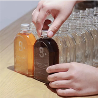 Bouteille de vin en verre transparent carrée délicate, simple et bon marché, avec couvercle, vente en gros Chine