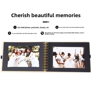 <span class=keywords><strong>Album</strong></span> <span class=keywords><strong>de</strong></span> scrapbooking A5 DIY, couverture rigide en papier kraft, <span class=keywords><strong>album</strong></span> photo, 60 pages, livre <span class=keywords><strong>de</strong></span> souvenirs, parfait pour la famille, le <span class=keywords><strong>mariage</strong></span> - Product Image 4
