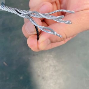 Fune metallica per sega a filo di acciaio zincato 7*7-3.2mm - Product Image 2