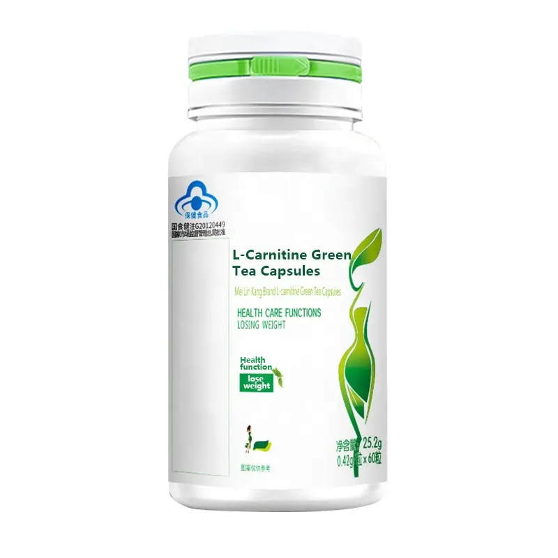 Prix de gros d'usine l-carnitine thé vert amincissant les capsules perte de poids rapide brûler les graisses capsules amincissantes