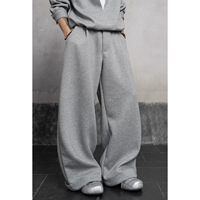 Nouvel ensemble deux pièces tendance pour homme, style coréen, col montant, pull ample et pantalon décontracté, collection Printemps-Automne 2026