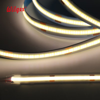 Bande lumineuse LED COB supérieure non étanche, fil de cuivre plaqué or pur à 99,99 %, support en cuivre, PCB 3 oz, IRC≥90, garantie 5 ans