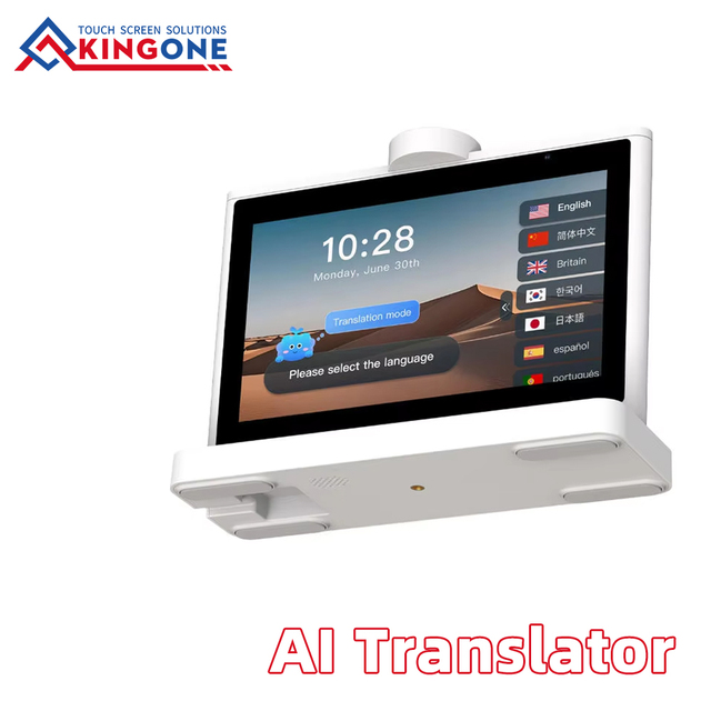 10.1 Inch AI Voice Translator Dual Screen IPS Display Android OS 4G WiFi 26 Languages Smart Face to Face Translation Machine