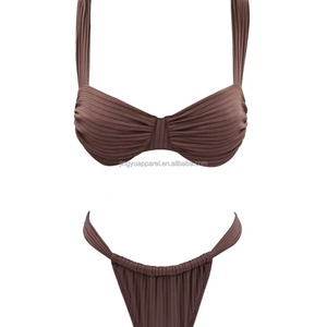 Maillots de bain pour femmes en tissu recyclé OEM 2024, maillots de bain de créateur, fabricant de maillots de bain - Product Image 4