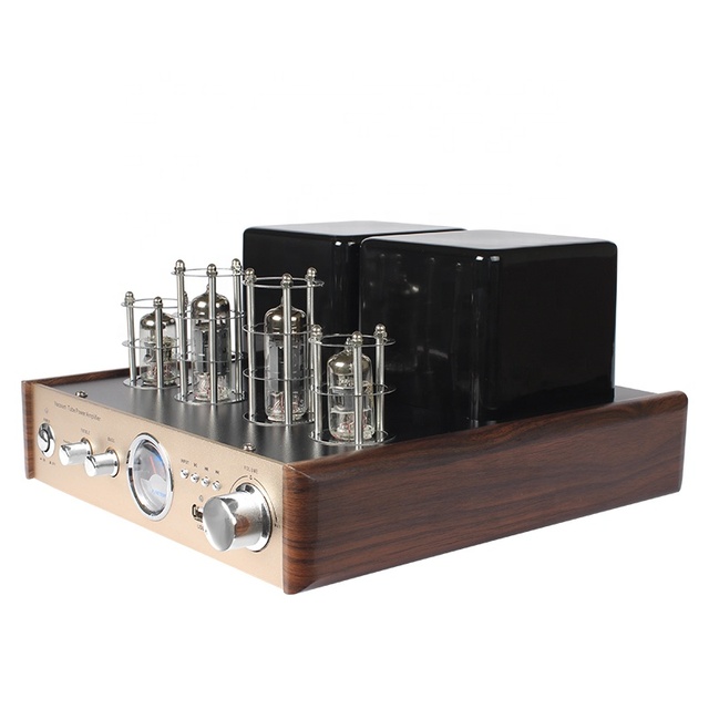 Hot Sale Mini 2.0 Home Theater 30W*2 Stereo Vacuum Tube Audio Amplifier AV-2030BL