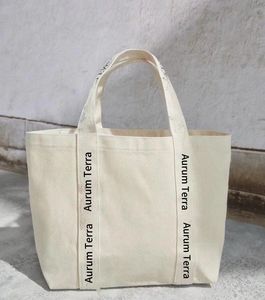 Canvas Tote <b>Gift</b> Custom Logo Eco Cotton Medium Custom Tote <b>Bag</b> With Custom Printed Logo for Shopping With Zipper - Product Image 1