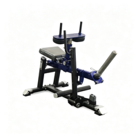 Machine à soulever les mollets assis, équipement de gym commercial, entraîneur à plaques plates en acier robuste pour la force des jambes inférieures