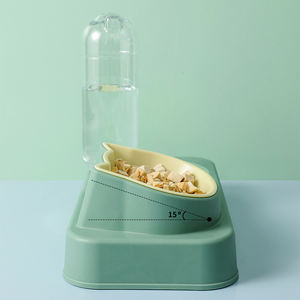 Tazón de Plástico Moderno y Ligero Antideslizante de Alta Calidad para Perros con Dispensador de Agua, Fácil de Limpiar para Uso en Interiores/Exteriores - Product Image 3