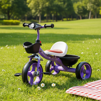Tricycle pour enfants de haute qualité, vente d'usine, tricycle bébé avec lumière et musique pour enfants, tricycle d'extérieur pour enfants