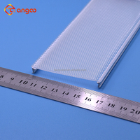 65mm Double Couleur Co-extrusion Anti Éblouissement Lumière Diffuseur Couverture Polycarbonate/PC Micro Prismatique Linéaire Abat-Jour en Rouleau