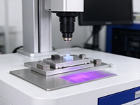 Mesin Penanda Laser UV 3W Bench Top Non-Damaging untuk Pengukiran Laser Dingin pada Penandaan Dial Jam Kaca