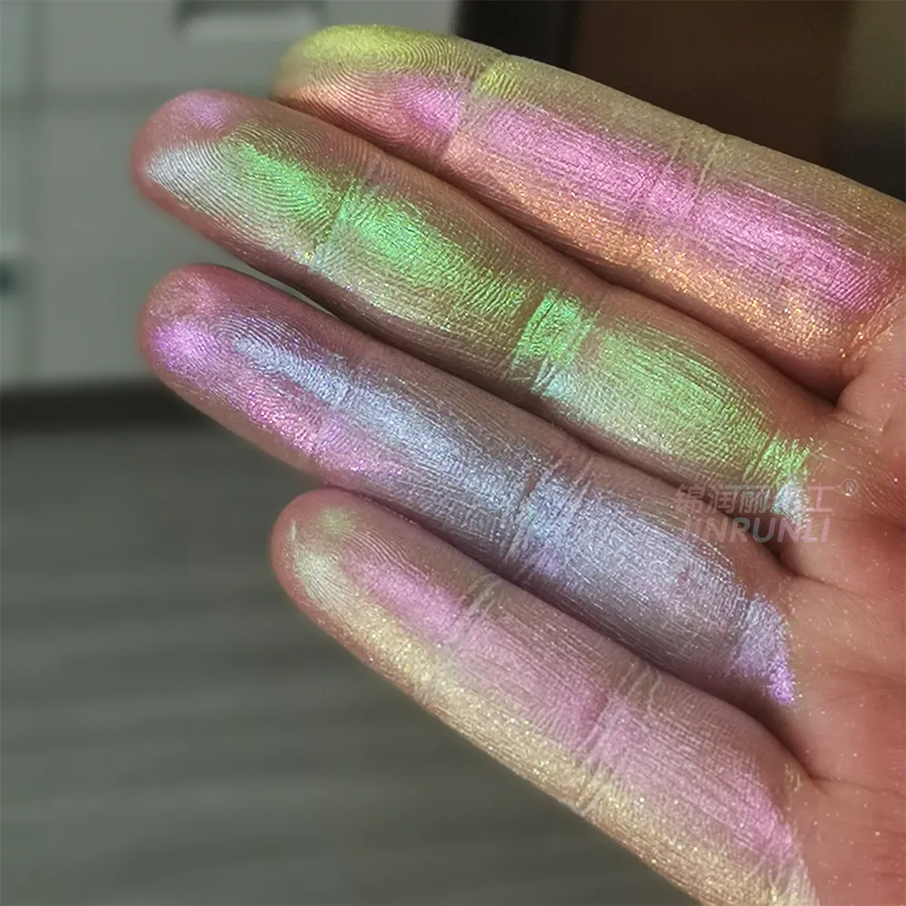 Tırnak aurora beyaz toz süper bukalemun renk vardiya kozmetik pigment
