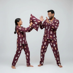 Ensembles de pyjamas à carreaux assortis pour toute la famille 2026 Oeko Manufacturer Support – Vêtements de nuit mère-fille-<span class=keywords><strong>fils</strong></span> – Tenues maman et moi - Product Image 3