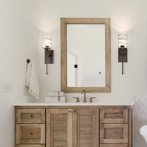 Trang chủ khách sạn sắt khung rõ ràng kính hiện đại Vanity đèn phòng ngủ phòng khách cầu thang hành lang tường ánh sáng - Product Image 3