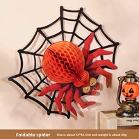 Linterna de Papel con Forma de Calabaza para Decoración Colgante del Festival de los Fantasmas de Halloween, Adorno para el Hogar, Bar, Cafetería, Fiesta