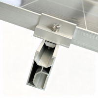 Aksesoris Surya Berkualitas Stabil 30mm 35mm Aluminium Anodized Universal Solar End Clamp Cocok untuk Distributor Surya