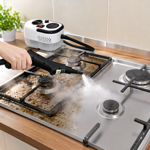 Limpiador a Vapor Portátil de Alta Presión OEM ODM de 1500W y 3 Bares, Máquina de Limpieza Multiusos con 6 Niveles Ajustables para Hogar, Autos y Cocina - Product Image 2