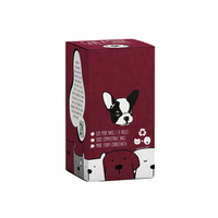 Emballages personnalisables écologiques et portables pour produits pour animaux de compagnie avec impression offset, doublure en éponge, fabriqués en carton gris recyclé