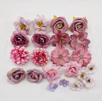 Premium Quality Bag Pack Gemischte künstliche Blumen köpfe für Hochzeit Geburtstags feier Weihnachts kuchen Dekorieren Zubehör Wand dekoration