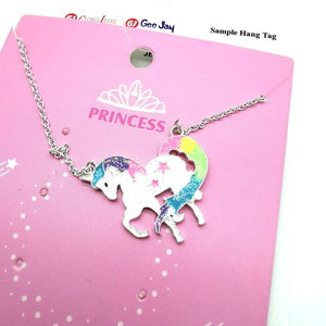 Collier cheval licorne coloré pour enfants, accessoires pour filles, nouveau Design, vente en gros, - Product Image 6