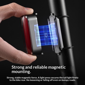Luz de Freno Magnética Inteligente con Energía Solar para Bicicleta de Montaña y Bicicleta de Carretera, Luz Trasera para Ciclismo Nocturno - Product Image 3