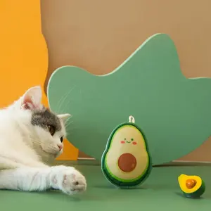 Jouets mignons pour chat pastèque, fournitures créatives pour chat avocat, pack de jouets pour chat, prix de gros, jouets pour chat d'amour avec cataire interactive, 2021