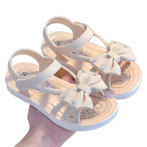 Sandali per ragazze 2025 estate nuovi medi e grandi bambini con fondo morbido principessa spiaggia traspirante 2-10 anni - Product Image 1
