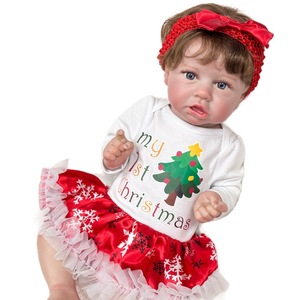 Muñeca Reborn Adorable de Vinilo de Alta Calidad, Muñeca de Moda con Vestido Navideño, Gran Venta 2026 - Product Image 5