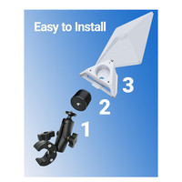 Kit de montage sur poteau réglable avec pince pour mini routeur Starlink Premium, pour voiture, camping-car, échelle, yacht