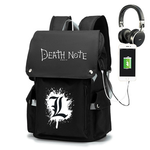 <span class=keywords><strong>9</strong></span> Styles Cosplay Cartoon Sac Sacs À Dos Pour Ordinateur Portable Avec USB Grande Capacité <span class=keywords><strong>Death</strong></span> <span class=keywords><strong>Note</strong></span> Étudiant Anime Sac À Dos Sacs D'école Unisexe - Product Image 2