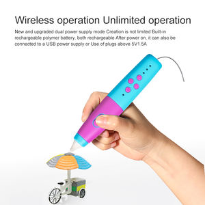 Jer Education 3D Pen Pcl Filamento Materiales seguros Niños Diy Doodler 3D Pen Set Use Home School Wireless 3D Printing Pen - Product Image 4