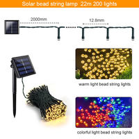 Guirlande Lumineuse Solaire LED IP44 10M 3V Étanche pour Extérieur, Jardin, Paysage, Patio, Décoration de Noël et de Fêtes, Vente en Gros, Prise en Charge OEM