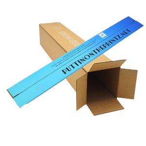 Cajas Rectangulares Largas de Cartón con Impresión de Logotipo Personalizado, Embalaje para Película de Protección de Ventanas, Cartón <span class=keywords><strong>Blanco</strong></span> Resistente para Embalaje - Product Image 3