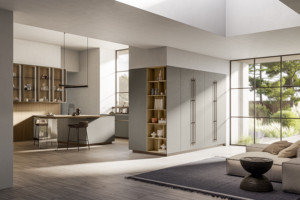 Modern MDF <b>Kitchen</b> Cabinet with Panel Design and Easy Clean Surface for Contemporary <b>Kitchen</b> Spaces - Product Image 5