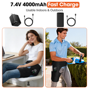 Appareil de <span class=keywords><strong>massage</strong></span> vibrant chauffant sans fil à piles pour fesses et cuisses, soulagement de la douleur, ceinture herniaire, masseur pour les articulations de la hanche et les jambes - Product Image 6