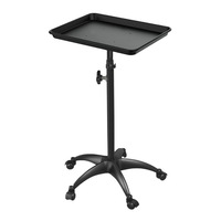 Chariot de rangement mobile et réglable pour salon de coiffure, chariot organisateur multifonctionnel à roulettes avec plateau pour salon de barbier