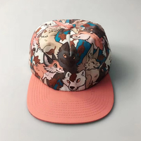 Gorra Snapback de 5 Paneles con Visera Plana Estilo Hip Hop, Impermeable y de Moda, con Impresión por Sublimación Completa, Personalizada OEM